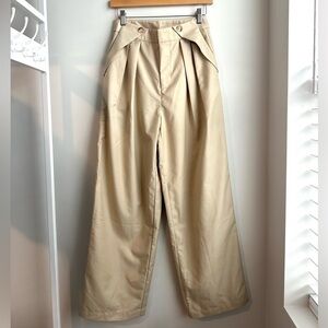 Commense Tan Wide Leg Pants